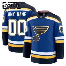 St. Louis Blues Hockeydrakt Custom Fanatics Premium 2024-25 Blå Hjemme - Barn